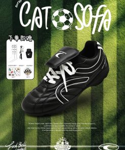 [HÀNG SẴN CHÍNH HÃNG] GIÀY CAT&SOFA FOOTBALL ALL BLACK