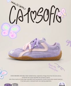 [HÀNG SẴN CHÍNH HÃNG] Giày CAT AND SOFA EMOJI LABS TÍM (THÊU BƯỚM)