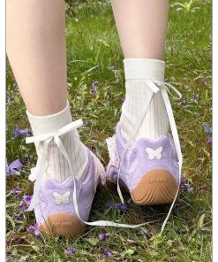 Alternative view of [HÀNG SẴN CHÍNH HÃNG] Giày CAT AND SOFA EMOJI LABS TÍM (THÊU BƯỚM)