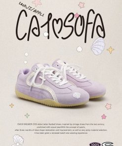 [HÀNG SẴN CHÍNH HÃNG] Giày CAT AND SOFA EMOJI LABS TÍM PASTEL (THÊU SÒ)